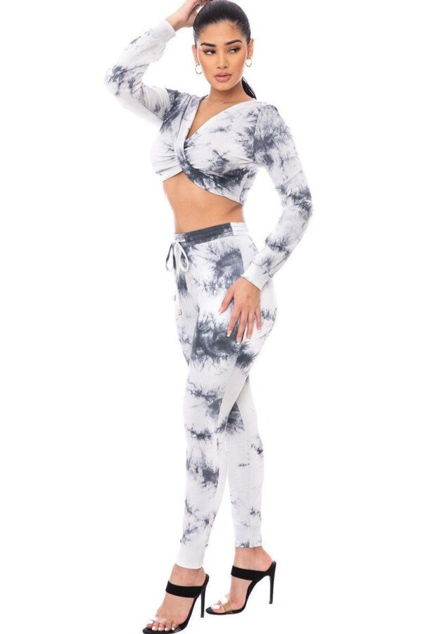 Tie Dye Ribbed Sweater Set - Image 2