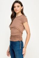 Side Ruched Detail Top