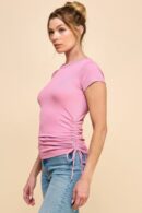 Side Ruched Detail Top