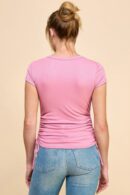Side Ruched Detail Top
