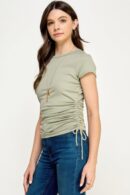Side Ruched Detail Top