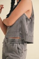 Mineral Wash Sleeveless Top