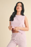 Mineral Wash Sleeveless Top