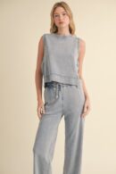 Mineral Wash Sleeveless Top