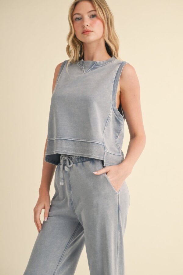 Mineral Wash Sleeveless Top - Image 4