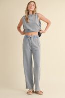 Mineral Wash Sleeveless Top