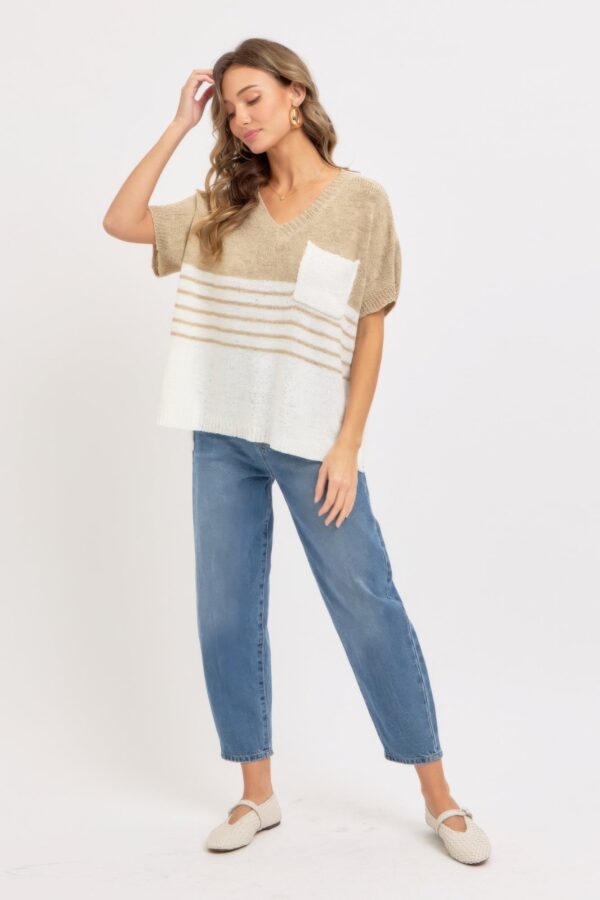 Casual Oversized Knit Top - Image 2