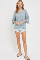 Pointelle Knit Top