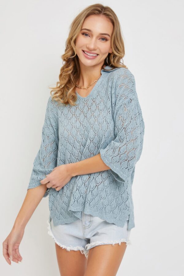 Pointelle Knit Top - Image 4