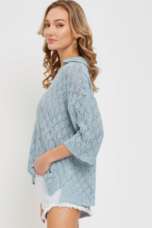 Pointelle Knit Top - Image 6