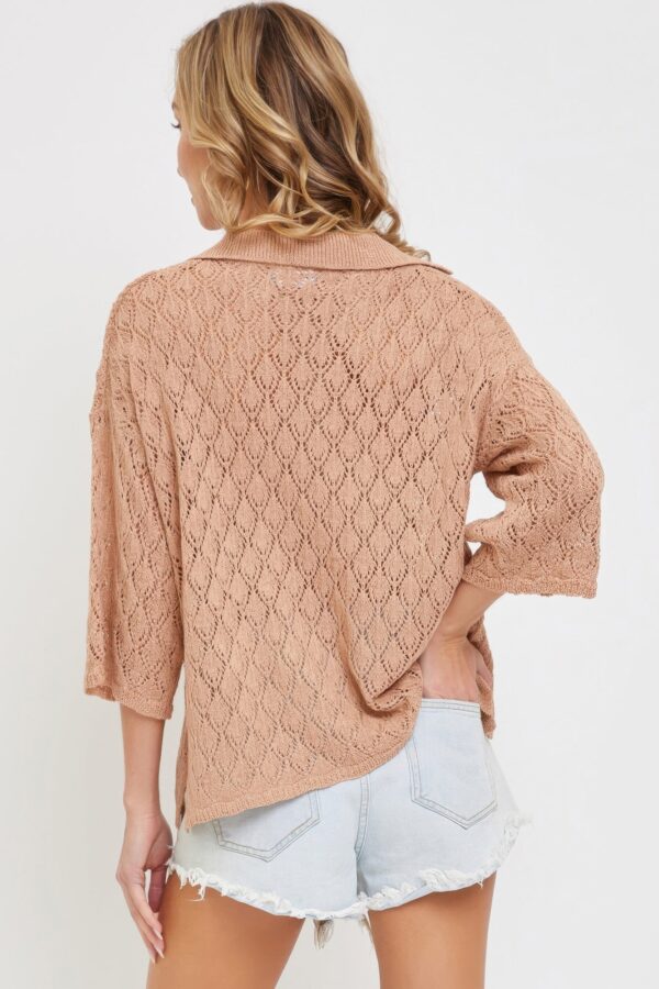 Pointelle Knit Top - Image 6