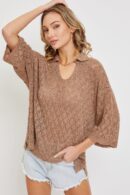 Pointelle Knit Top