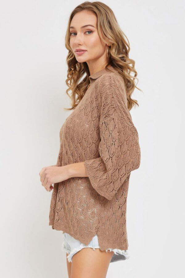 Pointelle Knit Top - Image 5