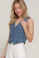Stretch Denim Vest