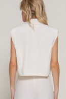 Lapel Collar W/shoulder Pads Vest
