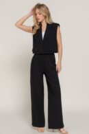 Lapel Collar W/shoulder Pads Vest