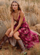 Holli Dress in Red Wine