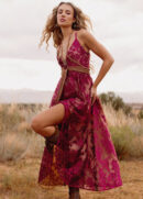 Holli Dress in Red Wine