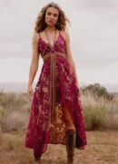 Holli Dress in Red Wine