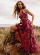 Holli Dress in Red Wine
