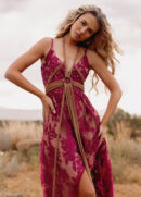 Holli Dress in Red Wine