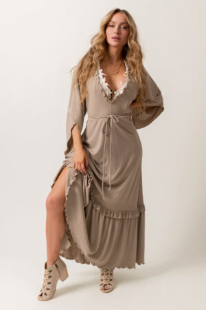 Honey Dress in Almond