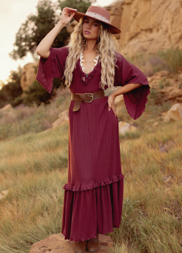 Honey Dress in Rosewood - Image 10
