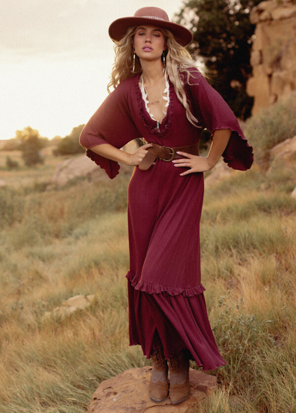 Honey Dress in Rosewood - Image 9