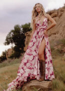June Impact Dress in Warm Watercolor