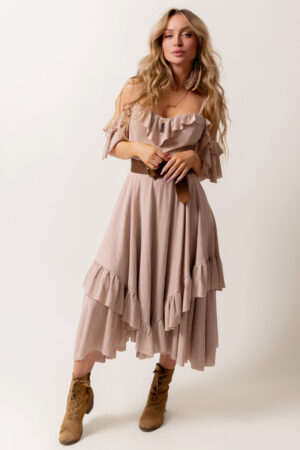 Odile Dress in Desert Shell