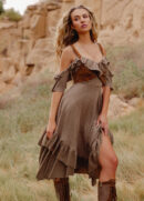 Odile Dress in Taupe