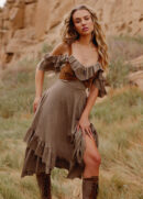 Odile Dress in Taupe