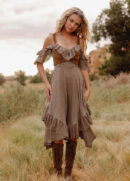 Odile Dress in Taupe