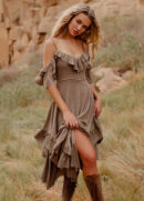Odile Dress in Taupe
