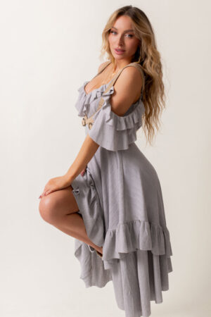 Odile Dress in Gray