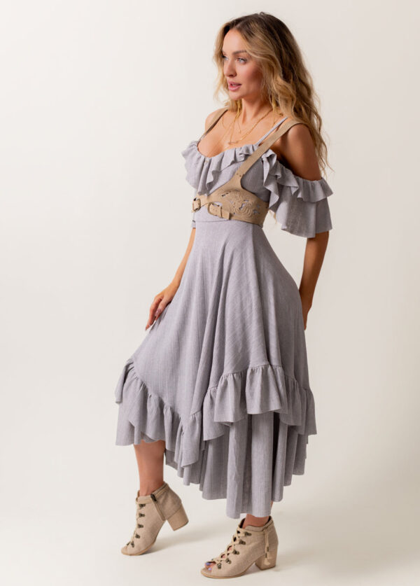 Odile Dress in Gray - Image 2