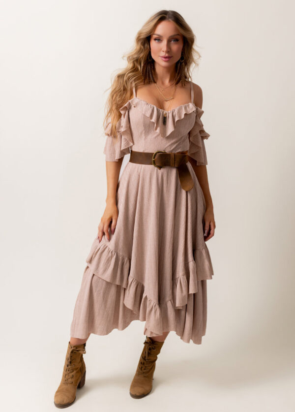 Odile Dress in Desert Shell - Image 5