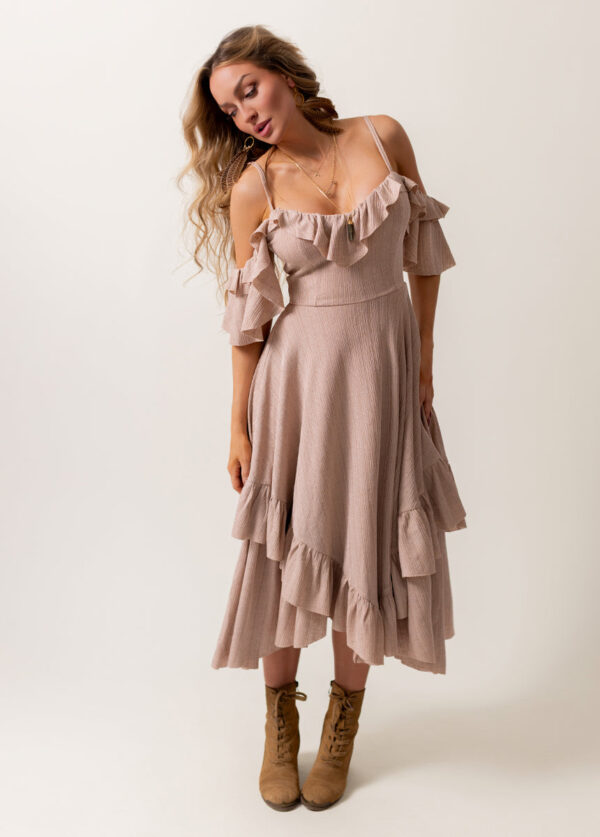 Odile Dress in Desert Shell - Image 6