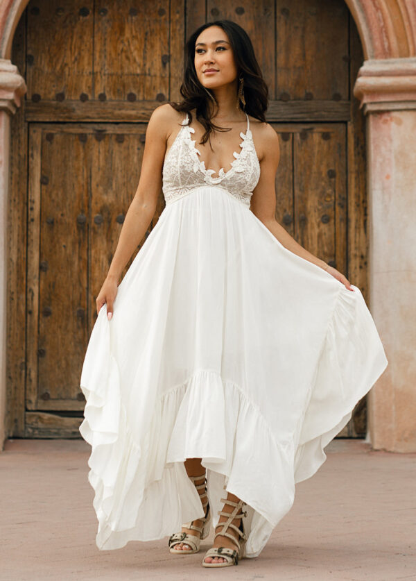 Poesy Dress in Cream - Image 8