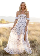 Sirena Dress in Cream Ditsy Floral