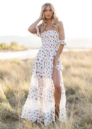 Sirena Dress in Cream Ditsy Floral
